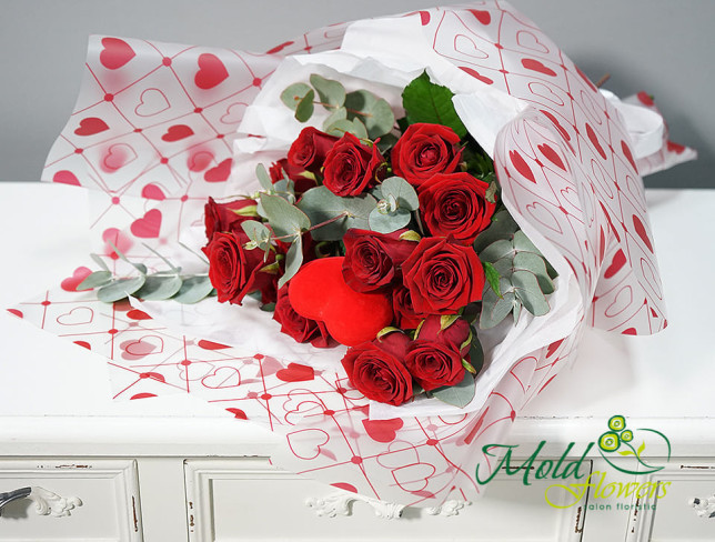 Buchet de trandafiri roșii "Promisiunea iubirii" foto